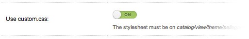 Custom Stylesheet