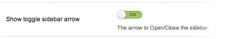 Toggle sidebar arrow