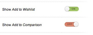 Wishlist and Comparison